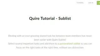Quire Sublist screenshot