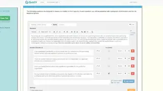 QuizCV Online Exam Platform screenshot