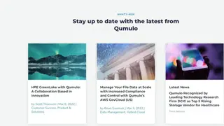 Qumulo File Data Platform screenshot