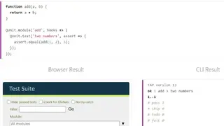 QUnit screenshot