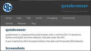 Qutebrowser screenshot
