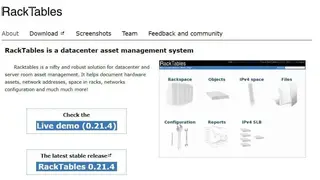 RackTables screenshot