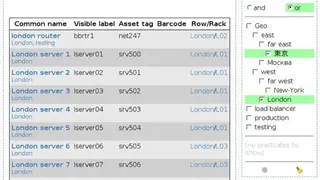 RackTables screenshot