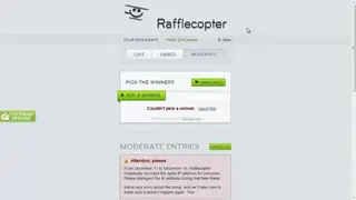 Rafflecopter screenshot
