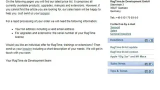 RagTime screenshot