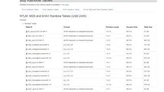 RainbowCrack screenshot