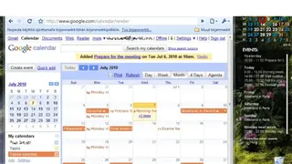 Rainlendar screenshot