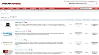 Rakuten Marketing Affiliate screenshot