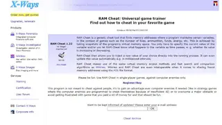 RAM Cheat screenshot