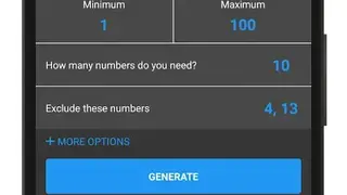 Random Number Generator Plus screenshot