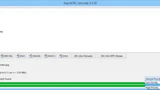RapidCRC Unicode screenshot