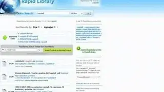 RapidLibrary screenshot