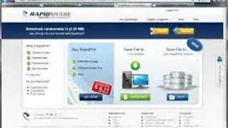 RapidShare screenshot