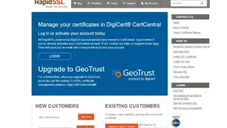 RapidSSL screenshot