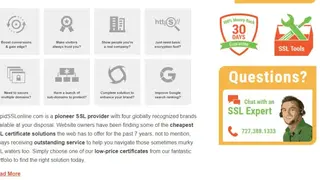 RapidSSLonline screenshot