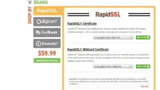 RapidSSLonline screenshot