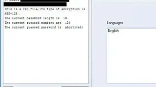 RAR Password Recovery Magic screenshot