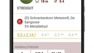 RAUCH Fertilizer Chart screenshot