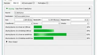 Rclone screenshot