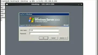 rdesktop screenshot