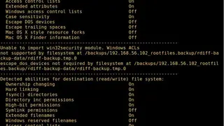 Rdiff-backup screenshot