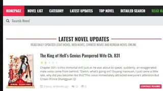 Read light Novel screenshot