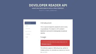 Reader API for DataStack screenshot