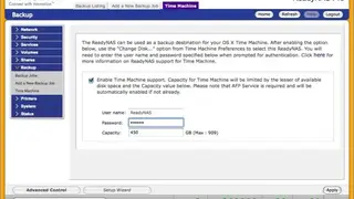 ReadyNAS screenshot