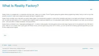 Reality Factory screenshot