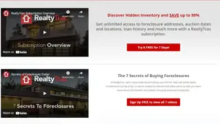 RealtyTrac screenshot
