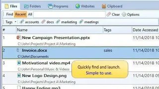 RecentX screenshot