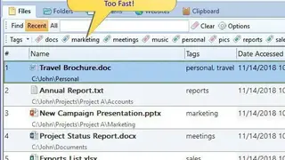 RecentX screenshot