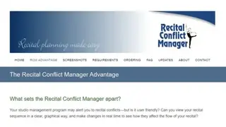 Recital Conflict Manager screenshot