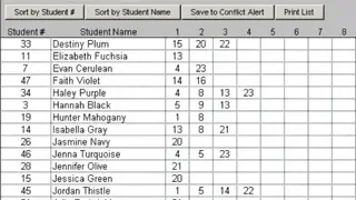 Recital Conflict Manager screenshot