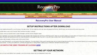 RecoveryPro screenshot