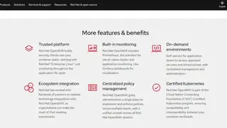 Red Hat OpenShift Container screenshot
