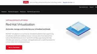 Red Hat Virtualization (RHV) screenshot