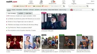 Rediff screenshot