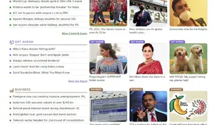 Rediff screenshot