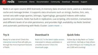 Redis screenshot