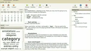 RedNotebook screenshot