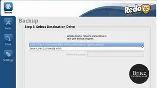 Redo Backup and Recovery screenshot