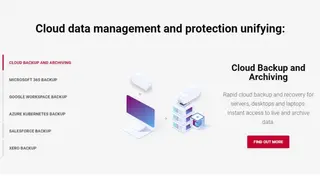 Redstor Backup and Archiving screenshot
