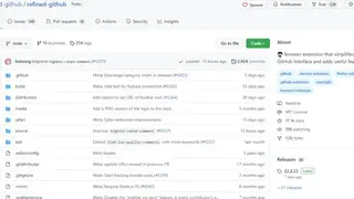 Refined GitHub screenshot