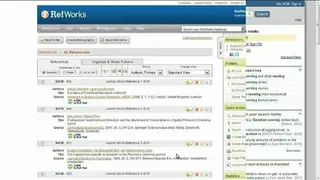 RefWorks screenshot