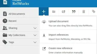 RefWorks screenshot