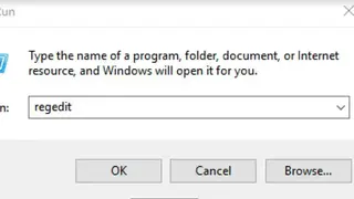 Regedit screenshot