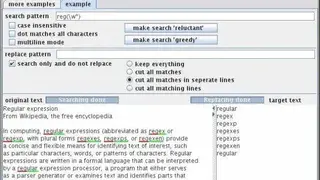 RegExpEditor screenshot