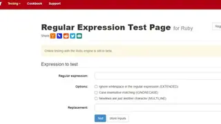 RegexPlanet Ruby screenshot
