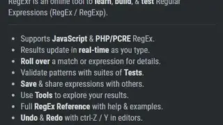 Regexr screenshot